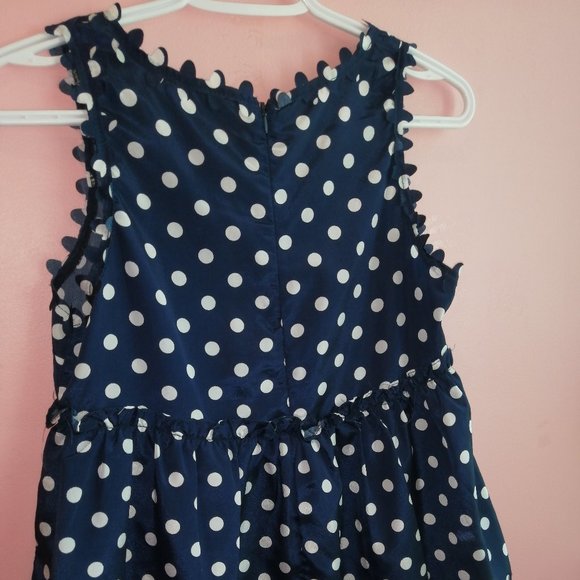 Blue-white dotted shirt - Picture 2 of 2